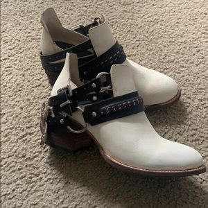 Freebird white booties